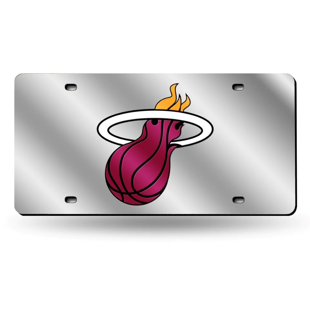 Miami Heat NBA Laser Cut License Plate